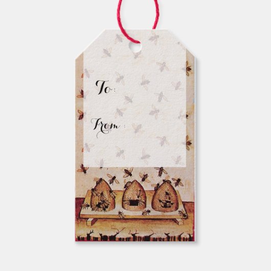 SPRINGSTROMEN HONEY BEE, BEEKEEPER Kerstmis Cadeaulabel (Voorkant)