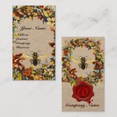 SPRINGSTROMEN HONEY IS BEEKEEPENDE WAX SEAL Kraft Visitekaartje (Voorkant / Achterkant)