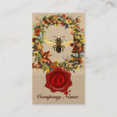 SPRINGSTROMEN HONEY IS BEEKEEPENDE WAX SEAL Kraft Visitekaartje (Achterkant)