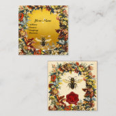 SPRINGSTROMEN HONIEN DIE RODE WAXSEAL BEETTEN VIERKANTE VISITEKAARTJE (Voorkant / Achterkant)