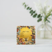 SPRINGSTROMEN HONIEN DIE RODE WAXSEAL BEETTEN VIERKANTE VISITEKAARTJE (Staand voorkant)