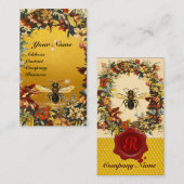 SPRINGSTROMEN HONIEN DIE RODE WAXSEAL BEETTEN VISITEKAARTJE (Voorkant / Achterkant)