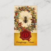 SPRINGSTROMEN HONIEN DIE RODE WAXSEAL BEETTEN VISITEKAARTJE (Achterkant)