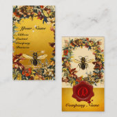 SPRINGSTROMEN HONIEN DIE RODE WAXSEAL BEETTEN VISITEKAARTJE (Voorkant / Achterkant)