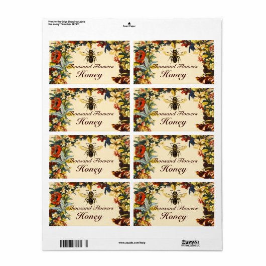 SPRINGSTROMEN HOOGTE, BEEKEEPER ETIKET (Full Sheet)