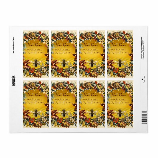 SPRINGSTROMEN HOOGTE, BEEKEEPER ETIKET (Full Sheet)