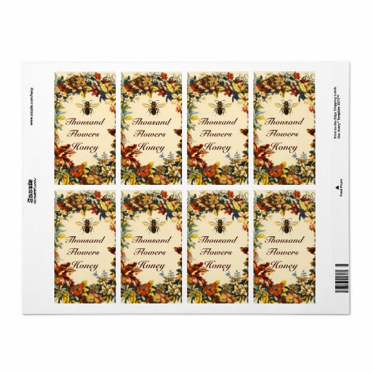 SPRINGSTROMEN HOOGTE, BEEKEEPER ETIKET (Full Sheet)