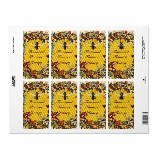 SPRINGSTROMEN HOOGTE, BEEKEEPER ETIKET (Full Sheet)