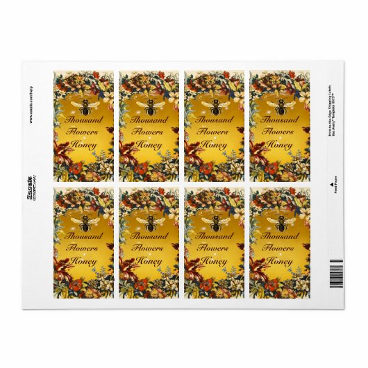 SPRINGSTROMEN HOOGTE, BEEKEEPER ETIKET (Full Sheet)