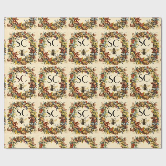 SPRINGSTROMEN HOOGTE / BEEKEEPER MONOGRAM CADEAUPAPIER (Vlak)