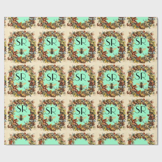 SPRINGSTROMEN HOOGTE / BEEKEEPER MONOGRAM CADEAUPAPIER (Vlak)