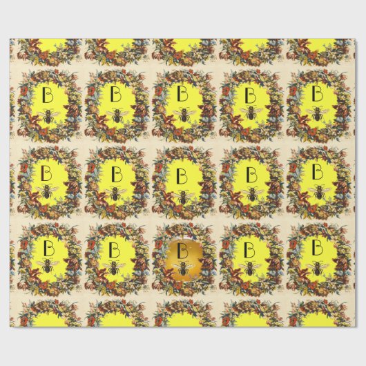 SPRINGSTROMEN HOOGTE / BEEKEEPER MONOGRAM CADEAUPAPIER (Vlak)