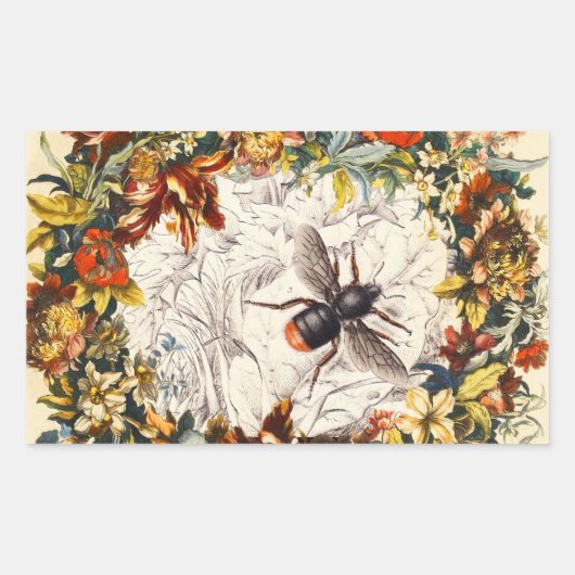 SPRINGSTROMEN HOOGTE / BEEKEEPER RECHTHOEKIGE STICKER (Voorkant)