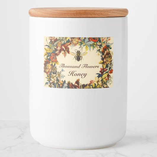 SPRINGSTROMEN HOOGTE, BEEKEEPER VOEDSELCONTAINER ETIKET (Voorkant)