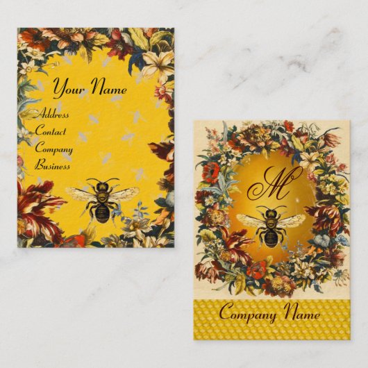 SPRINGSTROMEN HOOGTE, BEEKEEPING, RUNDVLEES VISITEKAARTJE (Voorkant / Achterkant)