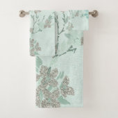 SPRINGSTROOM ZEEBOODSCHEMA GROEN BATHROOM TOWEL SE BAD HANDDOEK (Insitu)