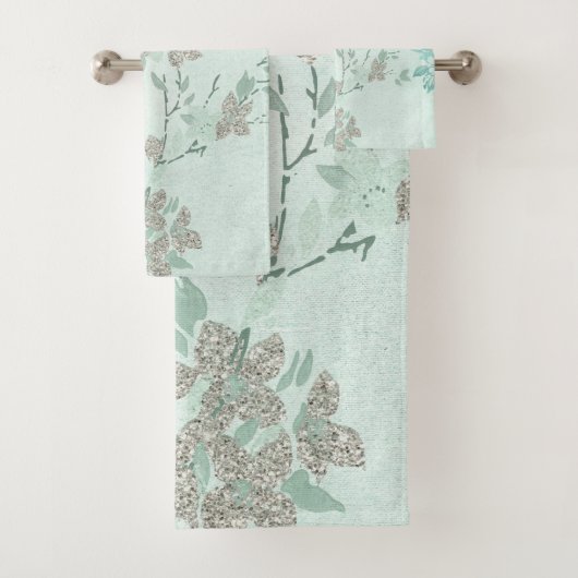 SPRINGSTROOM ZEEBOODSCHEMA GROEN BATHROOM TOWEL SE BAD HANDDOEK (Insitu)