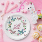 SPRINGSTROOMBUTTERFLY WREATH BABY SHOWER PAPIEREN BORDJE (Feest)