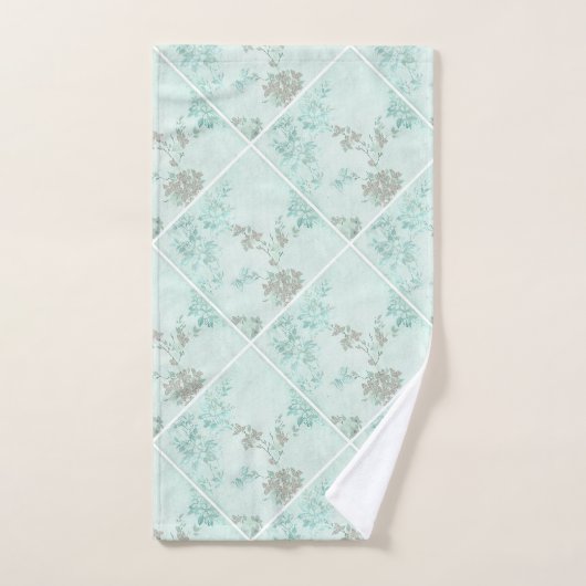 SPRINGSTROOMTOWEL SEAFOAMGRID BATHROOM BAD HANDDOEK (Handdoek)