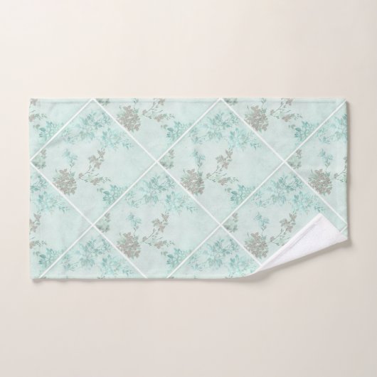 SPRINGSTROOMTOWEL SEAFOAMGRID BATHROOM BAD HANDDOEK (Handdoek)