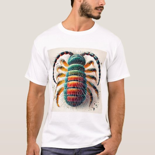 Springtail insect 120924IREF251 - Watercolor T-shirt (Voorkant)
