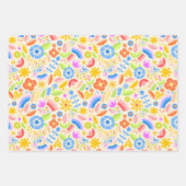 Springtijdregenbogen en -Stippen Inpakpapier Vel (Voorkant)