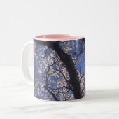 springtijnbomen tweekleurige koffiemok (Voorkant links)