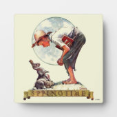 Springtime, 1935 jongen met bunny fotoplaat (Voorkant)