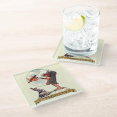 Springtime, 1935 jongen met bunny glazen onderzetter (Schuin)