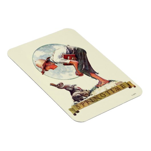 Springtime, 1935 jongen met bunny magneet (Rechterzijde)