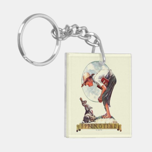 Springtime, 1935 jongen met bunny sleutelhanger (Voorkant Links)