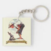 Springtime, 1935 jongen met bunny sleutelhanger (Achterkant)