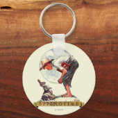 Springtime, 1935 jongen met bunny sleutelhanger (Voorkant)