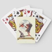 Springtime, 1935 jongen met bunny speelkaarten (Achterkant)