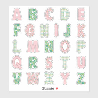 Springtime-alfabet-Sticker Sticker
