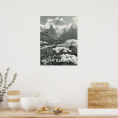 Springtime and snow, Mont Blanc, France Poster (Keuken)
