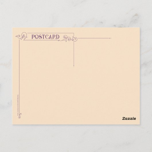 Springtime Art Nouveau Briefkaart (Achterkant)