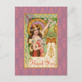 Springtime Art Nouveau Briefkaart (Voorkant)