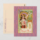 Springtime Art Nouveau Briefkaart (Voorkant / Achterkant)