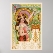 Springtime Art Nouveau Poster (Voorkant)