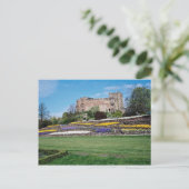 Springtime bij de Castle-bloemen van Tamworth Briefkaart (Staand voorkant)