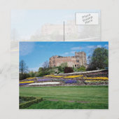 Springtime bij de Castle-bloemen van Tamworth Briefkaart (Voorkant / Achterkant)