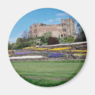 Springtime bij de Castle-bloemen van Tamworth Magneet