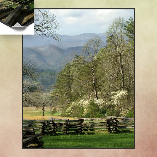 Springtime bij de John Oliver Cabin Poster