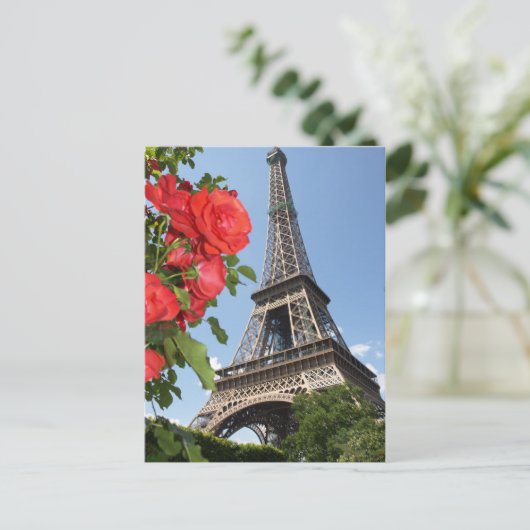Springtime bij Eiffeltoren Briefkaart (Staand voorkant)