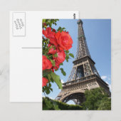 Springtime bij Eiffeltoren Briefkaart (Voorkant / Achterkant)