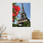 Springtime bij Eiffeltoren Poster (Keuken)