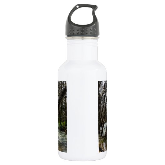 Springtime bij Finley River Water Bottle Waterfles (Voorkant)