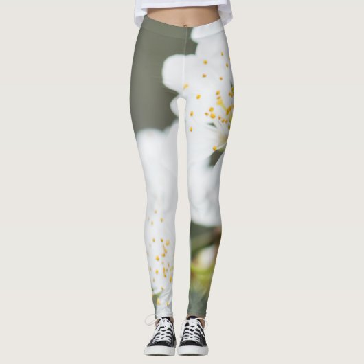 Springtime-bloei Leggings (Voorkant)