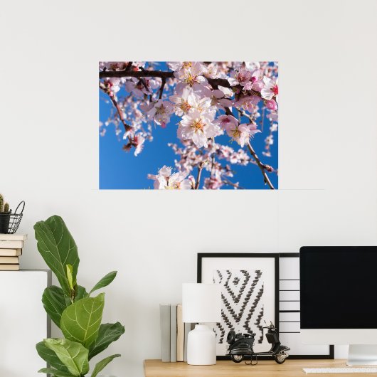 Springtime bloeit poster (Thuiskantoor)